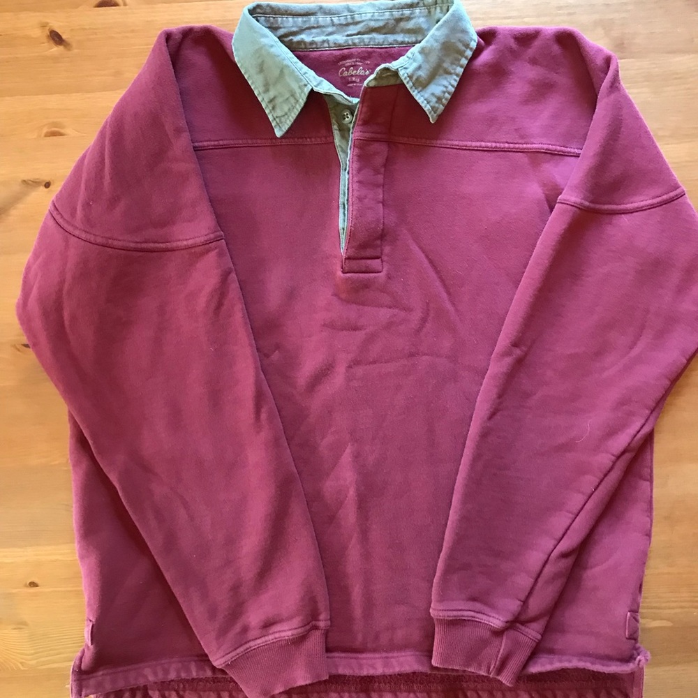 Cabela’s buttoned pullover cotton sweater